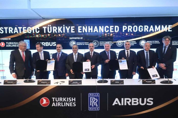 THY -Airbus- Rolls-Royce arasında işbirliği