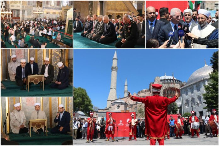 İstanbul'un fethi Ayasofya'da Kur'an ziyafeti ile kutlandı